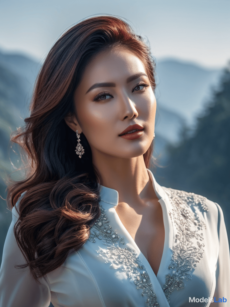  超逼真亚洲美女人像 ，穿着暴露 hyperrealistic, full body, detailed clothing, highly detailed, cinematic lighting, stunningly beautiful, intricate, sharp focus, f/1. 8, 85mm, (centered image composition), (professionally color graded), ((bright soft diffused light)), volumetric fog, trending on instagram, trending on tumblr, HDR 4K, 8K