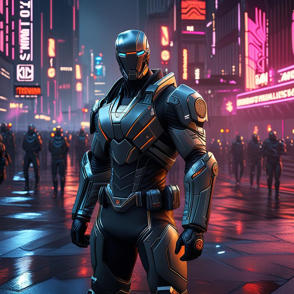  best quality, hd, i'm building a cyberpunk strategy game called city lords. the game consists of trying to be the lord of the futuristic mega city.. i want some avatar pictures for the lords hyperrealistic, full body, detailed clothing, highly detailed, cinematic lighting, stunningly beautiful, intricate, sharp focus, f/1. 8, 85mm, (centered image composition), (professionally color graded), ((bright soft diffused light)), volumetric fog, trending on instagram, trending on tumblr, HDR 4K, 8K