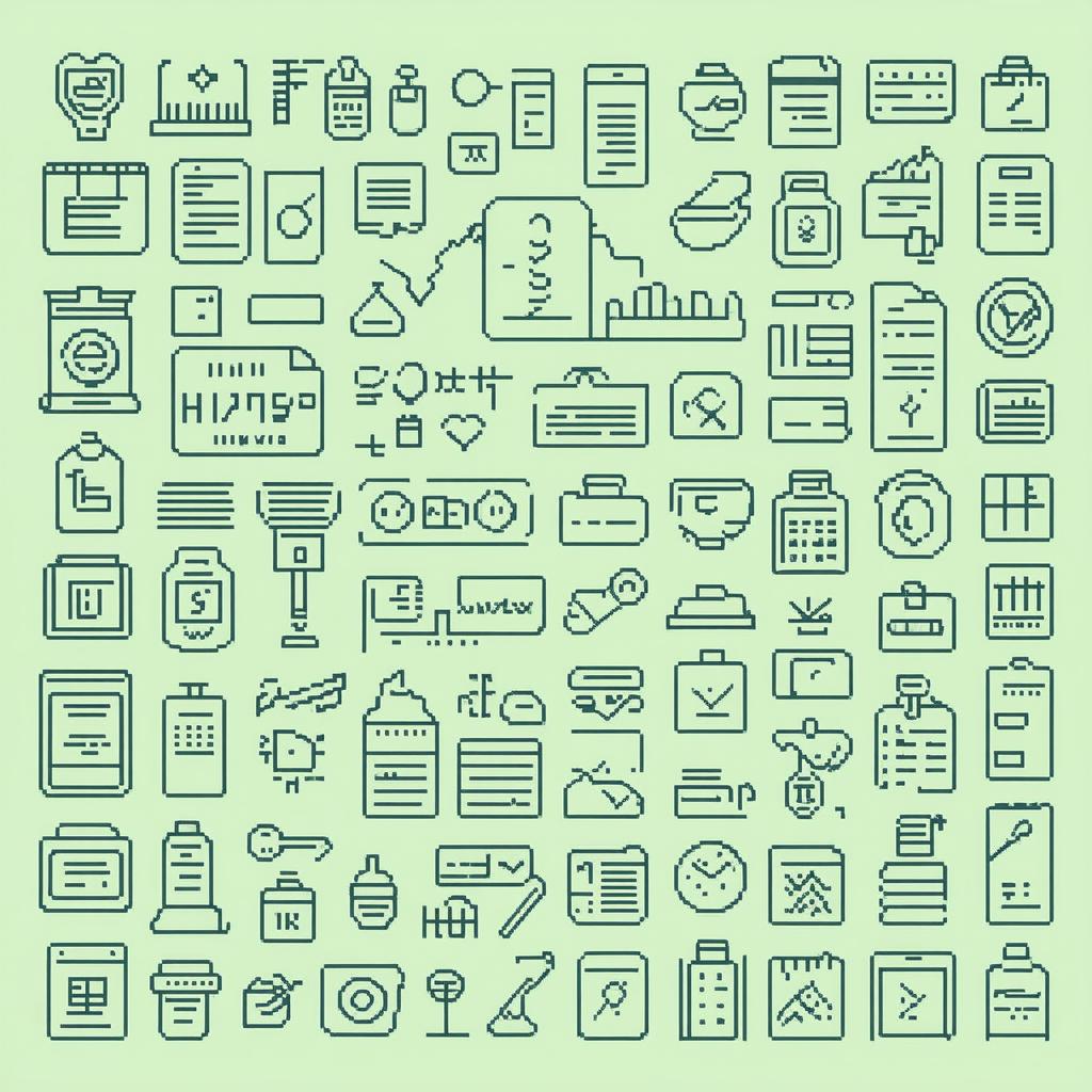  flat illustration, flaticon, (illustration:1.15), set of 36 outline icons related to health checkup. linear icon collection. editable stroke. vector illustration, [cory loftis, strobist, pascal campion :: 0.2]