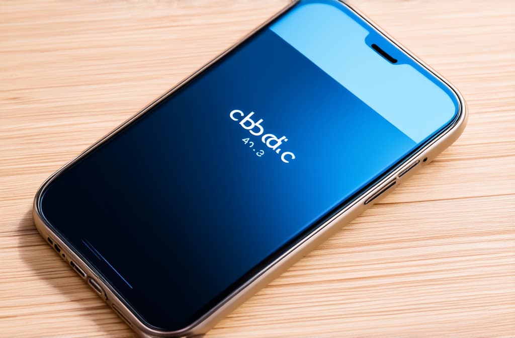  professional detailed photography, smartphone, on the smartphone screen the inscription "cbdc", in light and dark blue tones ar 3:2, (muted colors, dim colors, soothing tones), (vsco:0.3)