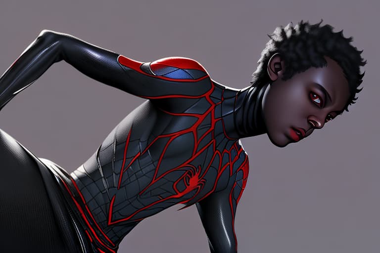  A dark fantasy version of miles morales