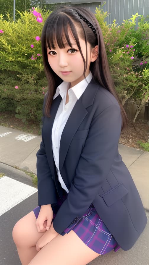  中学生　ミニスカートを履いている　真下からのアングル 女の子