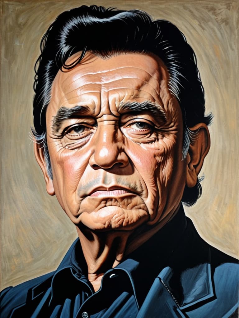  Johnny Cash Portrait