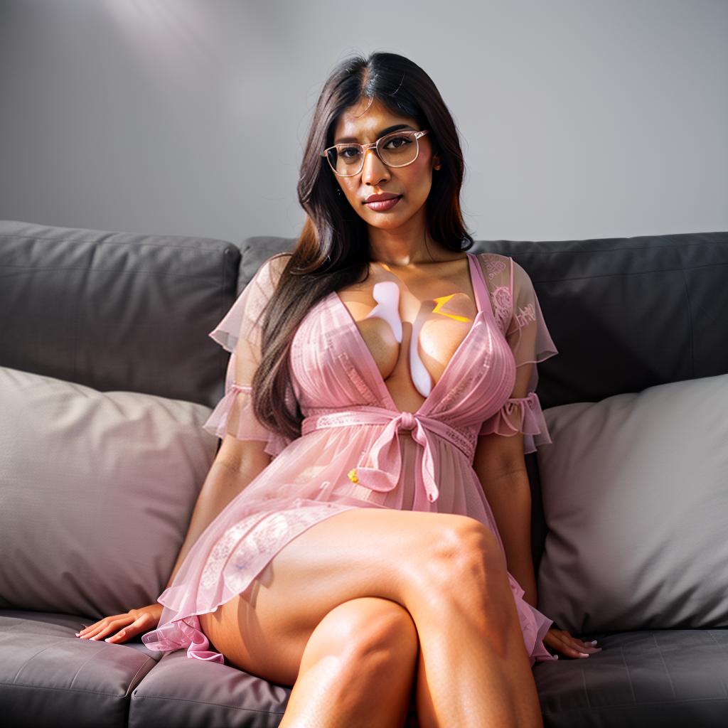  a woman in a pink dress sitting on a couch, a stock photo, tumblr, toyism, mia khalifa, really large bust, indian goddess, very large hyperrealistic, full body, detailed clothing, highly detailed, cinematic lighting, stunningly beautiful, intricate, sharp focus, f/1. 8, 85mm, (centered image composition), (professionally color graded), ((bright soft diffused light)), volumetric fog, trending on instagram, trending on tumblr, HDR 4K, 8K