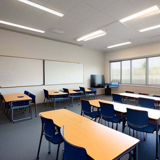  A classroom with several students sitting in chairs