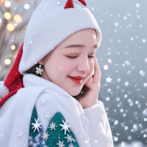  Snowing Christmas scene