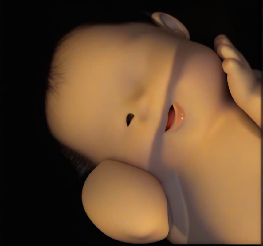  professional 3d model a baby. octane render, highly detailed, volumetric, dramatic lighting