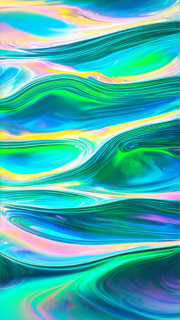  epic realistic, hyperdetailed, (cycles render:1.3), caustics, (glossy:0.58), (artstation:0.82),full screen background of pearlescent waves in pastel colors ar 9:16