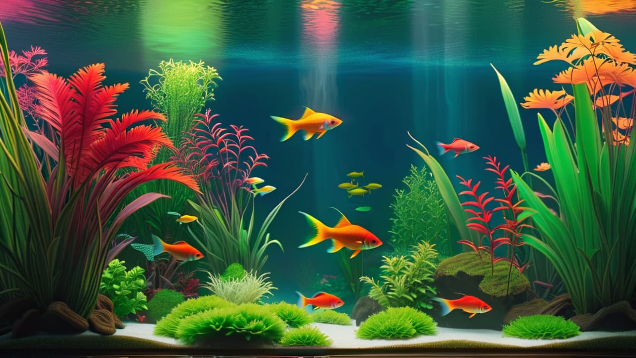  a serene aquarium scene filled with vibrant, colorful fish swimming among lush aquatic plants, soft lighting casting gentle reflections, showcasing a person thoughtfully observing the tank, deep in contemplation, embodying tranquility and connection with nature. hyperrealistic, full body, detailed clothing, highly detailed, cinematic lighting, stunningly beautiful, intricate, sharp focus, f/1. 8, 85mm, (centered image composition), (professionally color graded), ((bright soft diffused light)), volumetric fog, trending on instagram, trending on tumblr, HDR 4K, 8K