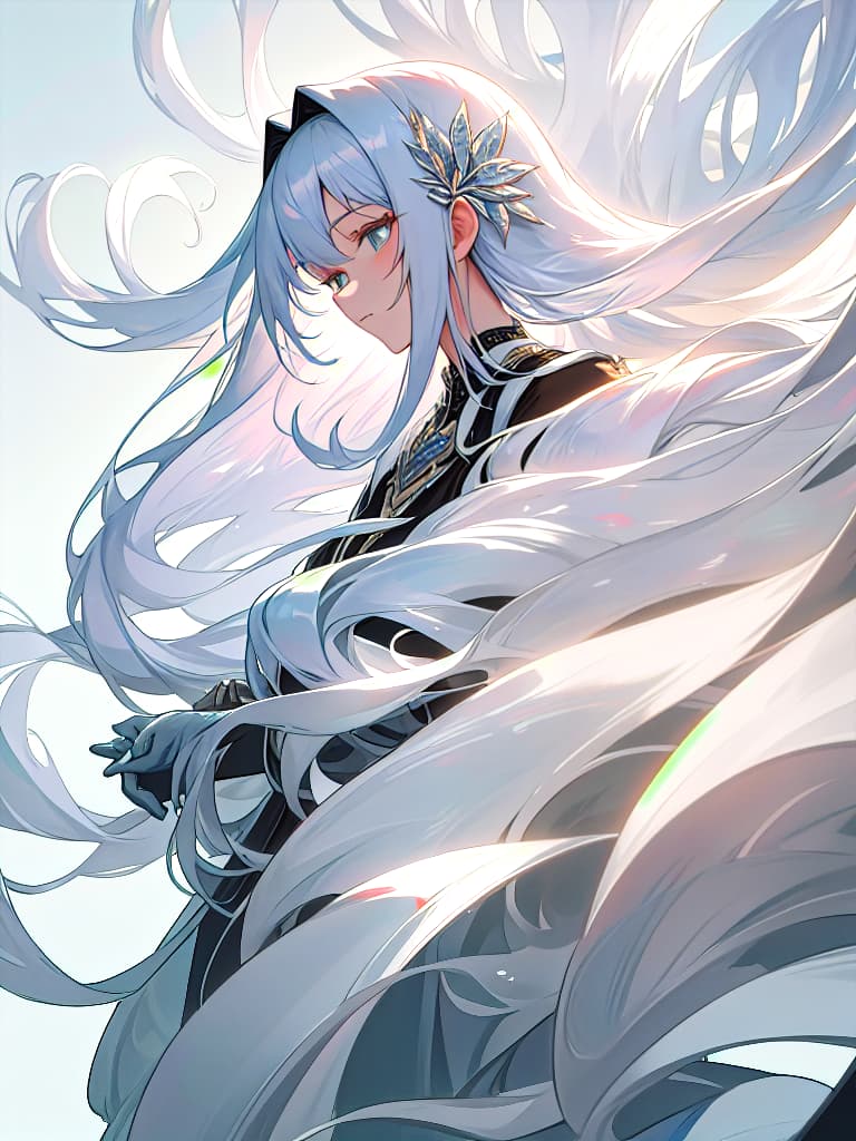  sauce, women, semi long, silver colored hair, masterpiece, best quality,8k,ultra detailed,high resolution,an extremely delicate and beautiful,hyper detail