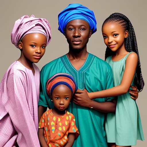  A Nigerian with three children