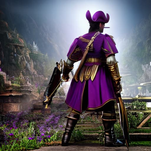  (pirata morado), <lora:3DMM_V12:1>, 3D, highly detailed, 4k, high quality hyperrealistic, full body, detailed clothing, highly detailed, cinematic lighting, stunningly beautiful, intricate, sharp focus, f/1. 8, 85mm, (centered image composition), (professionally color graded), ((bright soft diffused light)), volumetric fog, trending on instagram, trending on tumblr, HDR 4K, 8K