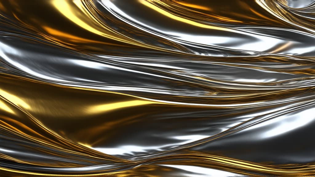  epic realistic, hyperdetailed, (cycles render:1.3), caustics, (glossy:0.58), (artstation:0.82),background of gold and silver waves ar 16:9