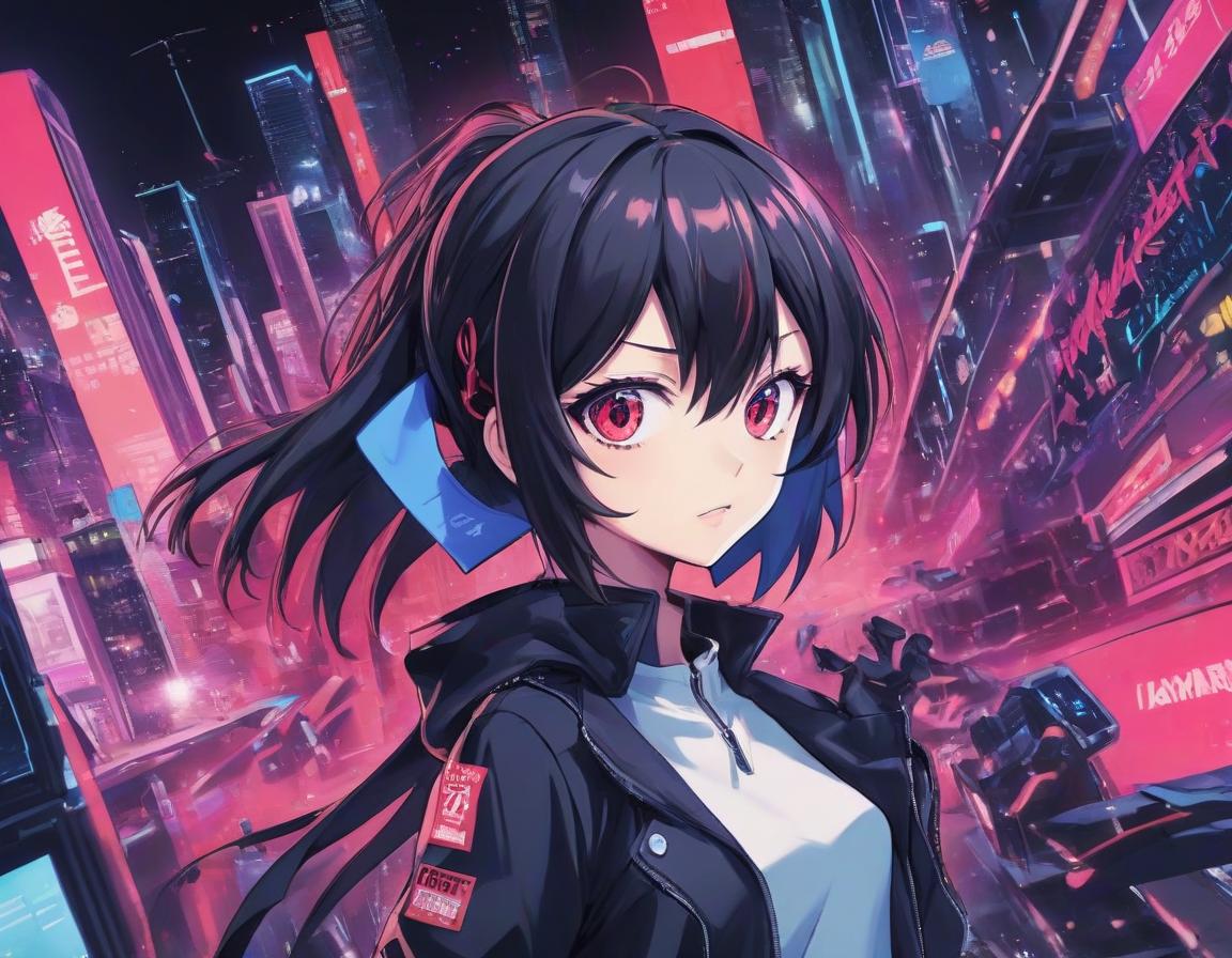  anime artwork ai on the side of hackers: black basta has turned technology against business . anime style, key visual, vibrant, studio anime, highly detailed