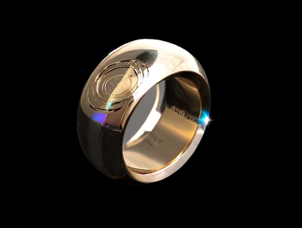  keep original ring but add a beautiful background from the future