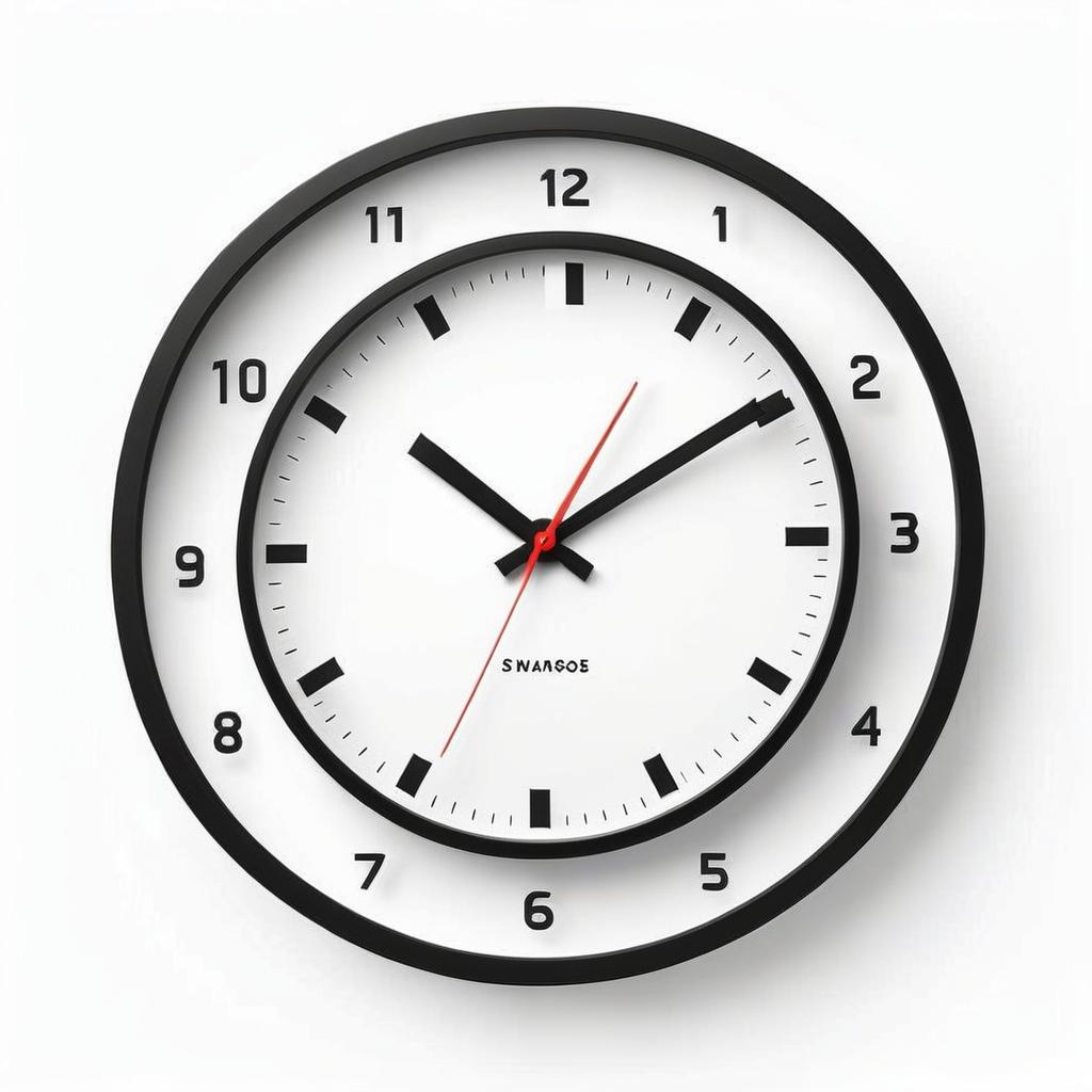  a clock without numbers with the letter s in the middle, (logo), elegant, chic, stylish, sophisticated, high fashion, modern serif font, monochrome, simple, iconic