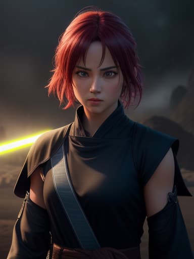 jedi knight with sharingan eyes, High quality, High resolution, highly detailed, cinematic lighting, intricate, sharp focus, (centered image composition), (professionally color graded), ((bright soft diffused light)), volumetric fog, trending on instagram, HDR 4K, 8K