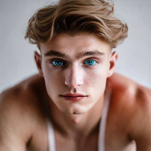 portrait+ style Russian LGBT queer twink blonde hunk dude face