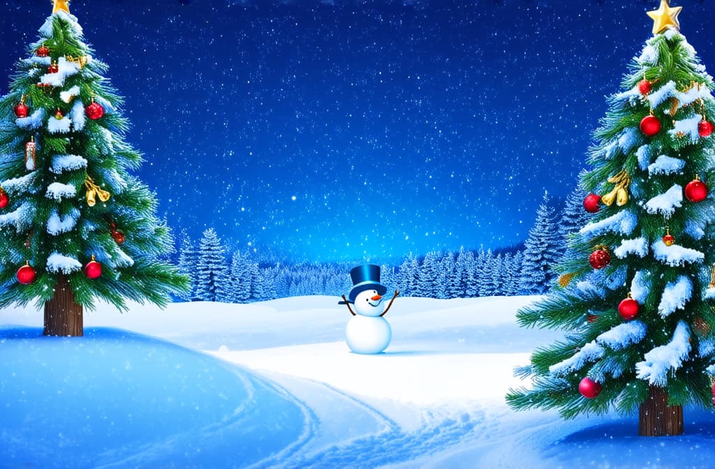  background, snow, snowflakes, winter, christmas in the distance, snowman with space for text ar 3:2 {prompt}, maximum details