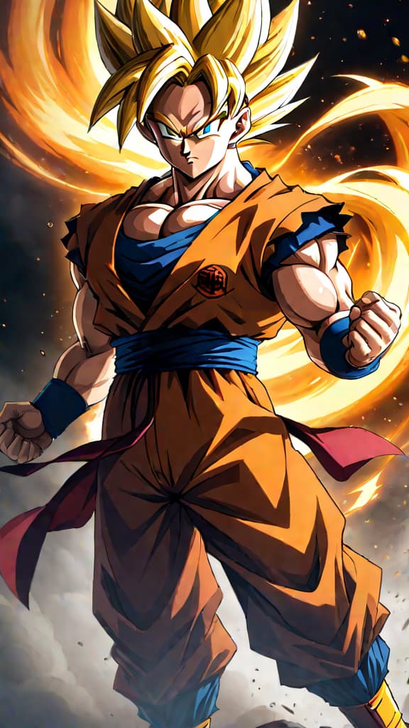  anime art: gohan's super saiyan 2 transformation overshadowed, sparking debate on recognition and legacy. hyperrealistic, full body, detailed clothing, highly detailed, cinematic lighting, stunningly beautiful, intricate, sharp focus, f/1. 8, 85mm, (centered image composition), (professionally color graded), ((bright soft diffused light)), volumetric fog, trending on instagram, trending on tumblr, HDR 4K, 8K