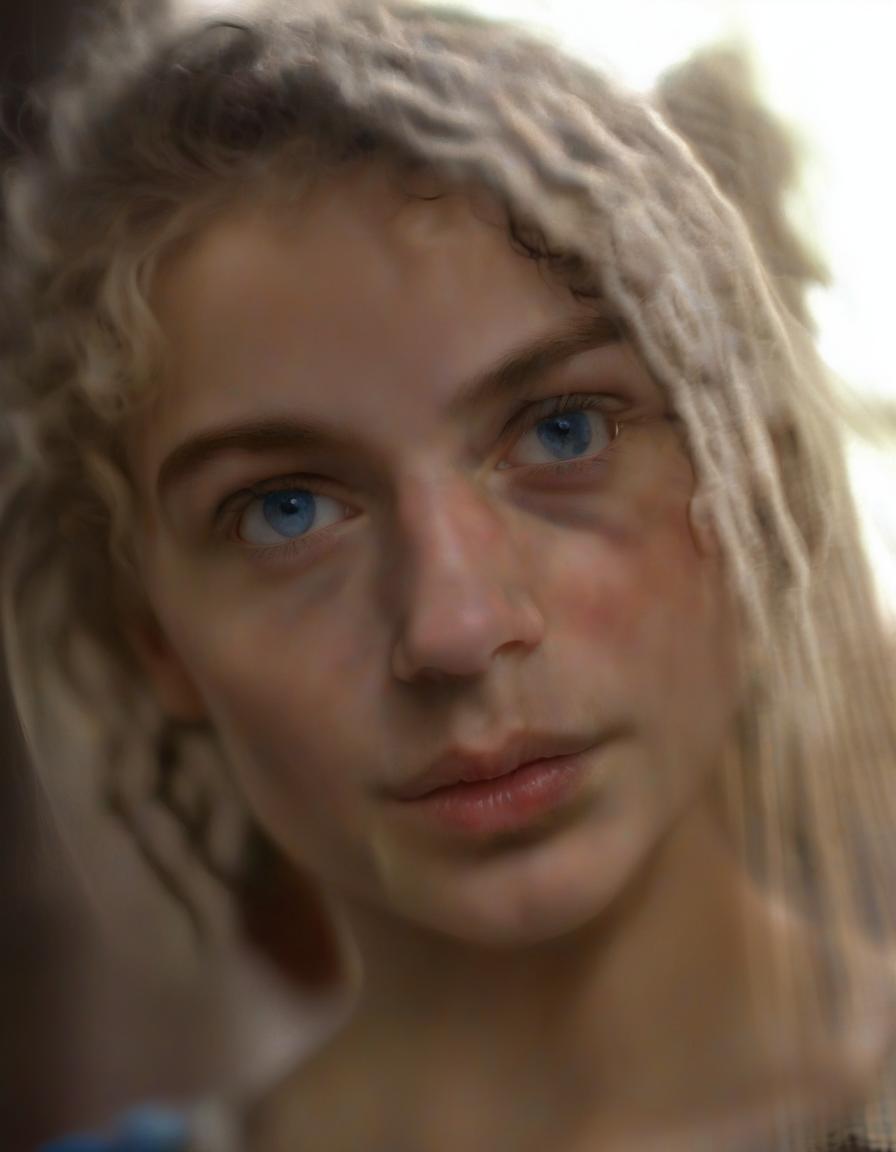  hdr photo of rembrandt style portrait, blue eyes, curly black hair . high dynamic range, vivid, rich details, clear shadows and highlights, realistic, intense, enhanced contrast, highly detailed, film photography style