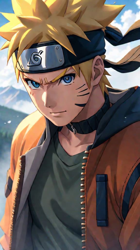  create an anime art of naruto from naruto: the last movie, showcasing his legacy and future. hyperrealistic, full body, detailed clothing, highly detailed, cinematic lighting, stunningly beautiful, intricate, sharp focus, f/1. 8, 85mm, (centered image composition), (professionally color graded), ((bright soft diffused light)), volumetric fog, trending on instagram, trending on tumblr, HDR 4K, 8K