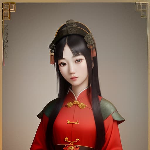  character, young beautiful chinese woman in a simple dress, medieval chinese