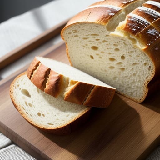  a peace of bread with the word "bread" on it hyperrealistic, full body, detailed clothing, highly detailed, cinematic lighting, stunningly beautiful, intricate, sharp focus, f/1. 8, 85mm, (centered image composition), (professionally color graded), ((bright soft diffused light)), volumetric fog, trending on instagram, trending on tumblr, HDR 4K, 8K