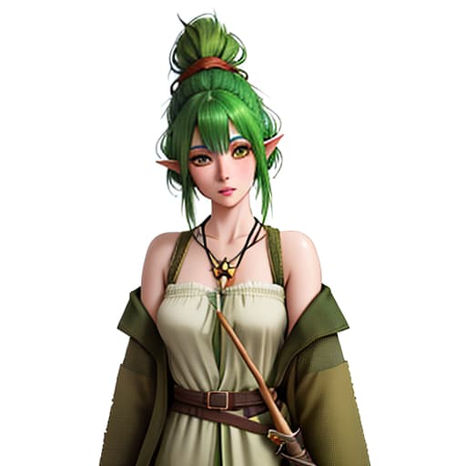  A small gnome girl with green hair and brown eyes, from the forest tribe, plays D&D with a battle axe., realistic, detailed, textured, skin, hair, eyes, by Alex Huguet, Mike Hill, Ian Spriggs, JaeCheol Park, Marek Denko hyperrealistic, full body, detailed clothing, highly detailed, cinematic lighting, stunningly beautiful, intricate, sharp focus, f/1. 8, 85mm, (centered image composition), (professionally color graded), ((bright soft diffused light)), volumetric fog, trending on instagram, trending on tumblr, HDR 4K, 8K