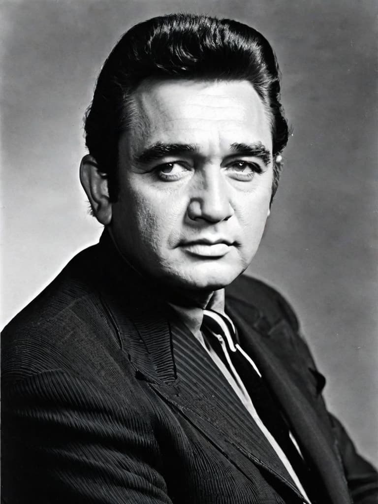  Young Johnny Cash Portrait