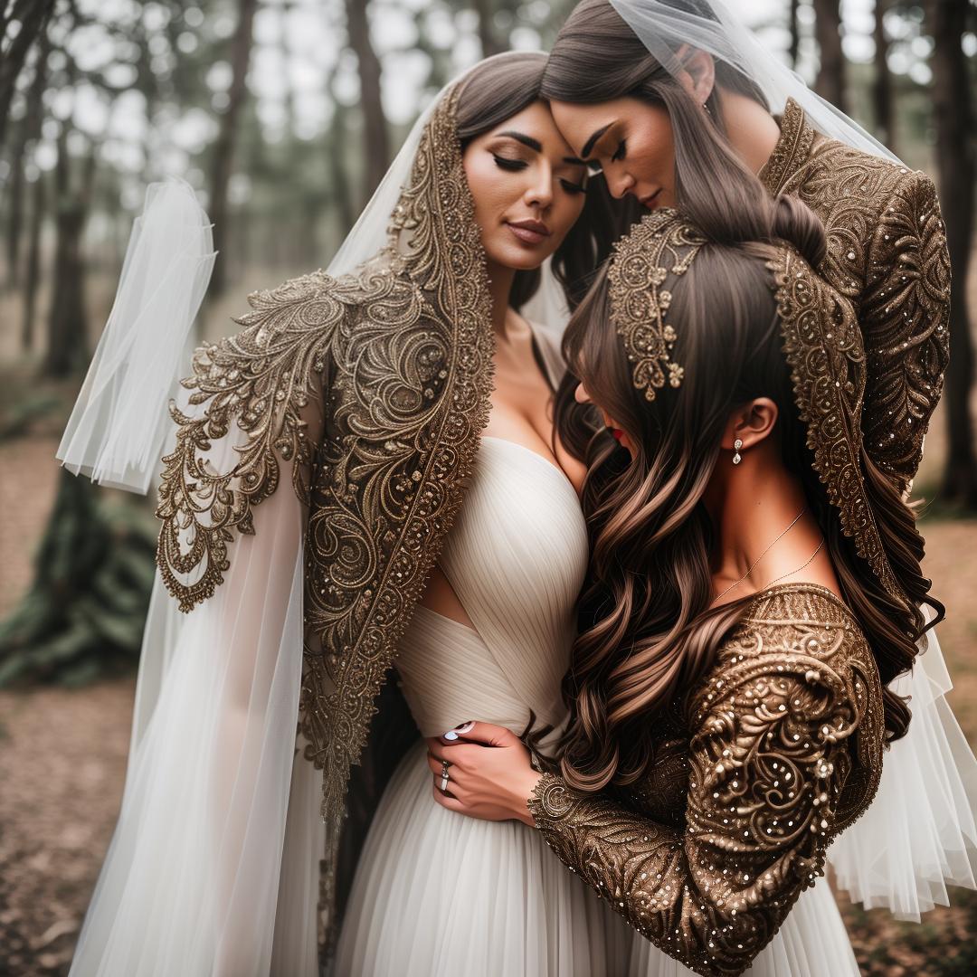  civil marriage hyperrealistic, full body, detailed clothing, highly detailed, cinematic lighting, stunningly beautiful, intricate, sharp focus, f/1. 8, 85mm, (centered image composition), (professionally color graded), ((bright soft diffused light)), volumetric fog, trending on instagram, trending on tumblr, HDR 4K, 8K