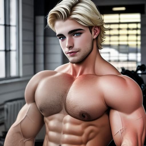  Russian LGBT queer bodybuilder blonde hunk dude face