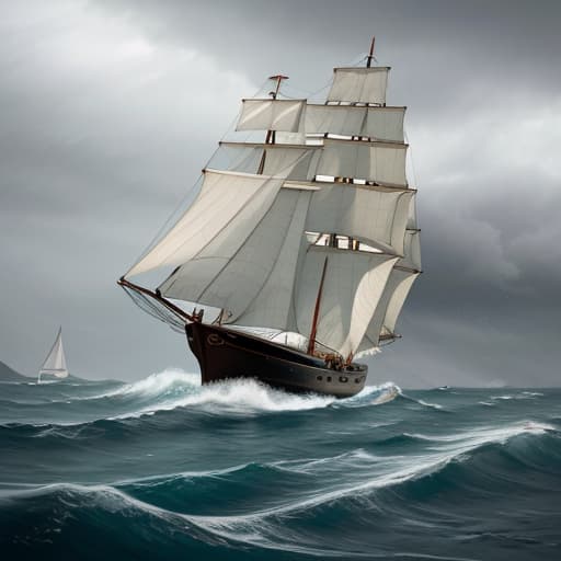  Galen sailing in a storm