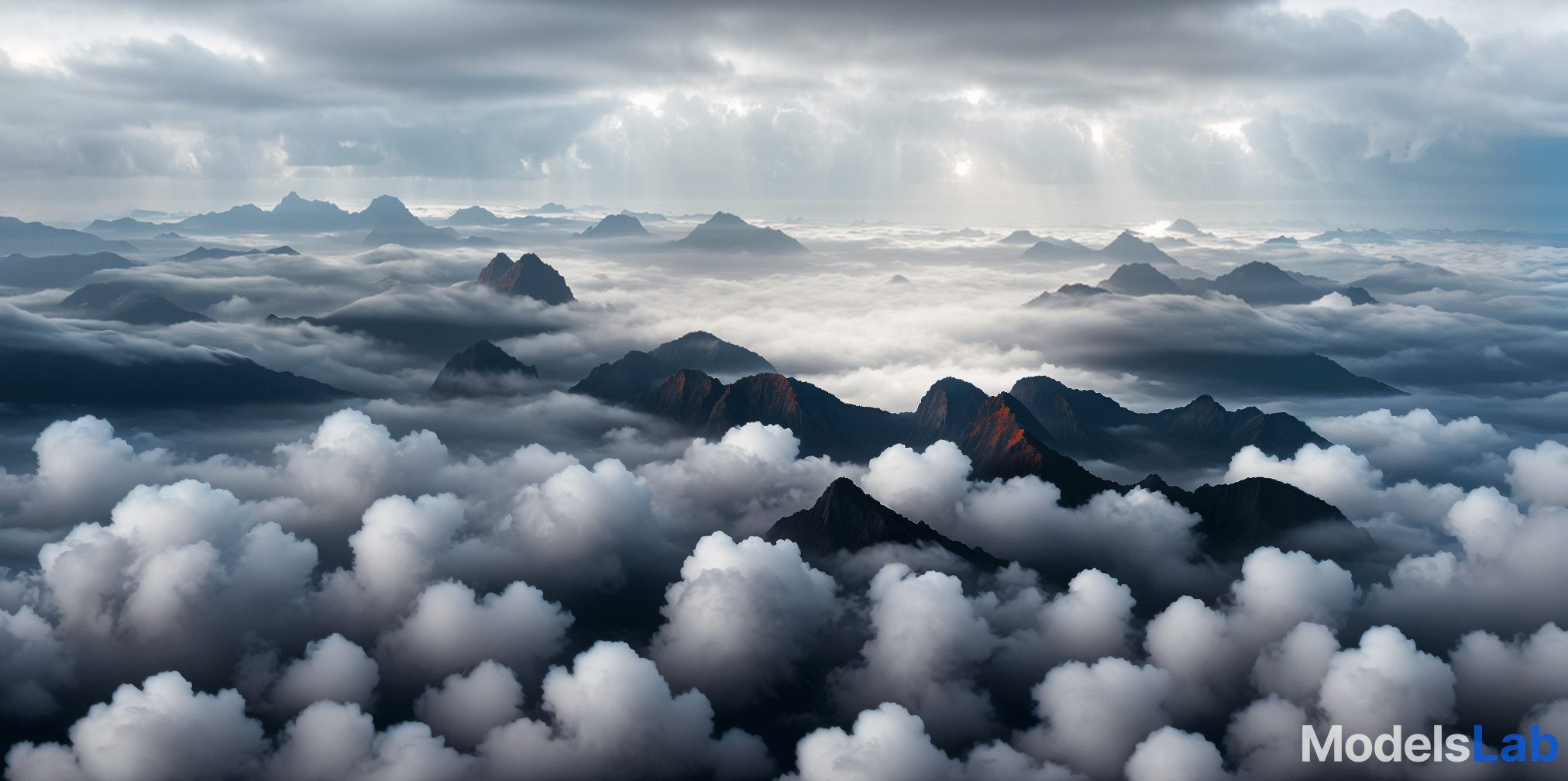  in the middle of the ocean, high up in the sky, sky fully covered of dense dramatic clouds, volumetric dense fog, doom eternal sky, panorama image, hdri image, blueish gray sky with cinematic orange highlights hyperrealistic, full body, detailed clothing, highly detailed, cinematic lighting, stunningly beautiful, intricate, sharp focus, f/1. 8, 85mm, (centered image composition), (professionally color graded), ((bright soft diffused light)), volumetric fog, trending on instagram, trending on tumblr, HDR 4K, 8K