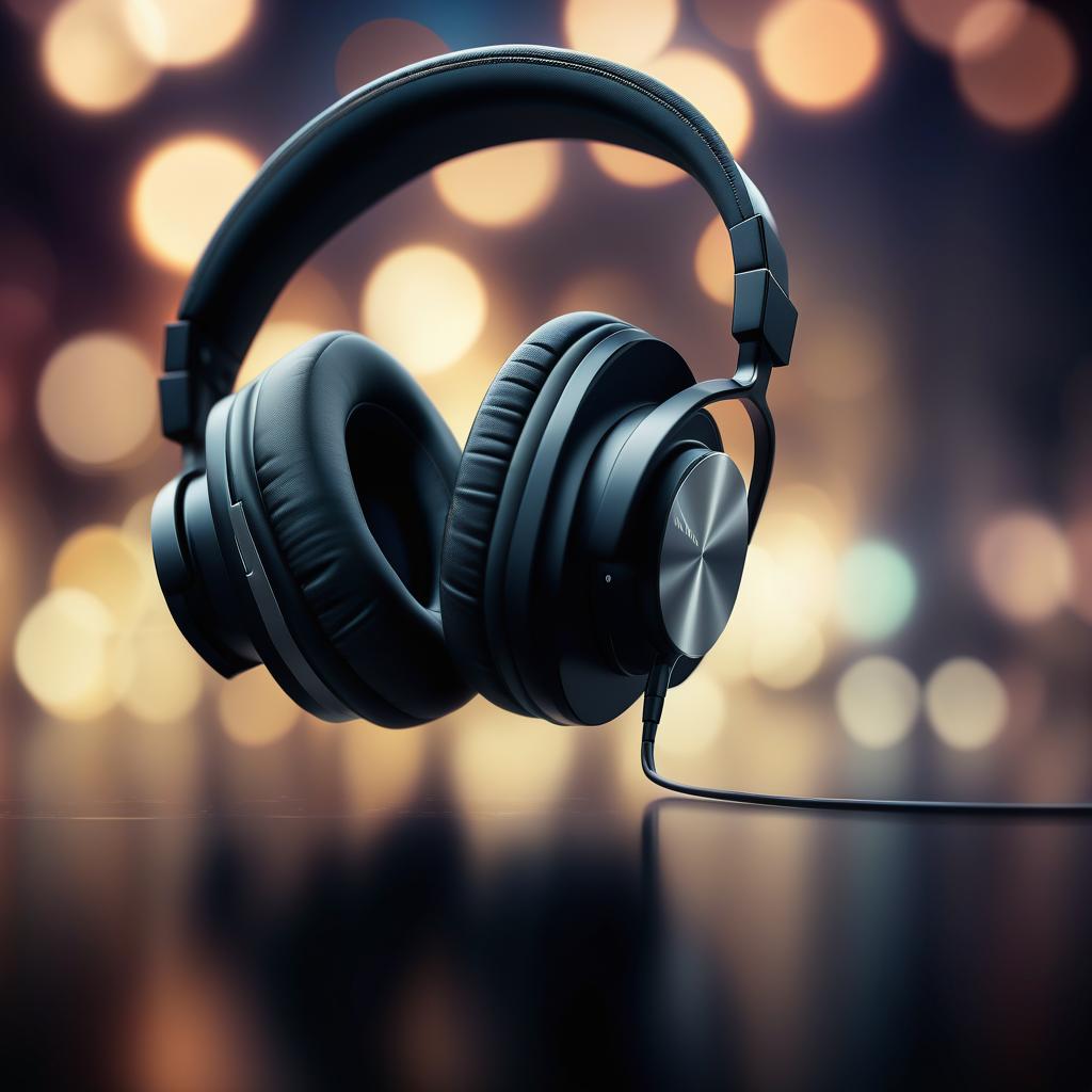  cinematic photo headphones . 35mm photograph, film, bokeh, professional, 4k, highly detailed