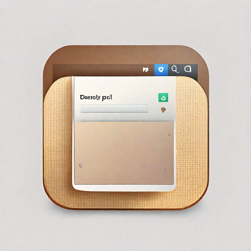  a app icon with popup web page