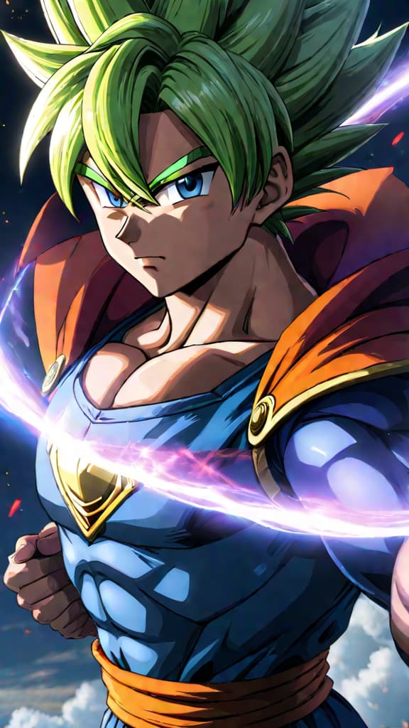  an anime art of zeno from dragon ball super erasing a universe with a single thought. hyperrealistic, full body, detailed clothing, highly detailed, cinematic lighting, stunningly beautiful, intricate, sharp focus, f/1. 8, 85mm, (centered image composition), (professionally color graded), ((bright soft diffused light)), volumetric fog, trending on instagram, trending on tumblr, HDR 4K, 8K