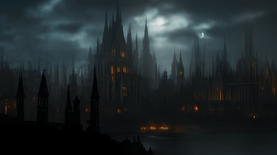 dvarchmodern dark fantasy landscape, grim, gothic town, night, (pixel art) retro ,low resolution ,pixelated ,nostalgic hyperrealistic, full body, detailed clothing, highly detailed, cinematic lighting, stunningly beautiful, intricate, sharp focus, f/1. 8, 85mm, (centered image composition), (professionally color graded), ((bright soft diffused light)), volumetric fog, trending on instagram, trending on tumblr, HDR 4K, 8K