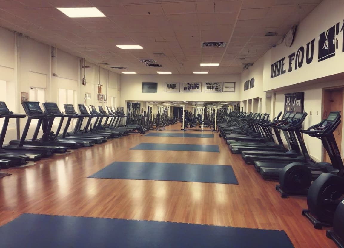  the gym, no people