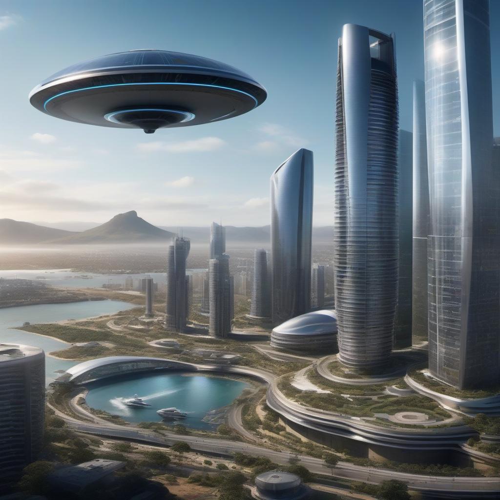  Imagine a hyper-realistic depiction of futuristic South Africa, set in the year 2700. Visualize a technologically advanced society with sleek flying vehicles dotting the skyline. The inhabitants adorn themselves in fashion akin to the visionary designs of Zaha Hadid. Drawing inspiration from the cinematic styles of directors like Christopher Nolan, inspired by Matt Reeves, inspired by Martin Scorsese, capture the scene using an IMAX 65 mm large-format studio camera boasting an incredible 1,000,000,000 gigapixel resolution. Take in the panoramic view from the coastline