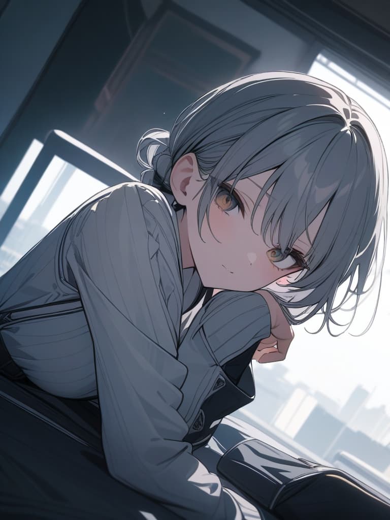  cute, subculture, gray hair, moe sleeve, odd eye, masterpiece, best quality,8k,ultra detailed,high resolution,an extremely delicate and beautiful,hyper detail