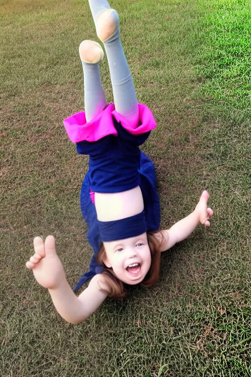  little girl doing splits