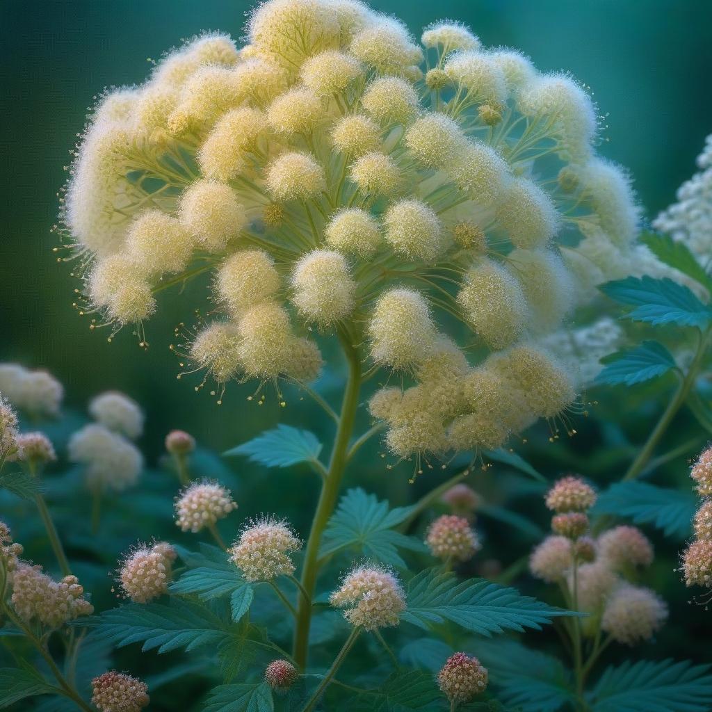  Meadowsweet in a summer meadow hyperrealistic, full body, detailed clothing, highly detailed, cinematic lighting, stunningly beautiful, intricate, sharp focus, f/1. 8, 85mm, (centered image composition), (professionally color graded), ((bright soft diffused light)), volumetric fog, trending on instagram, trending on tumblr, HDR 4K, 8K