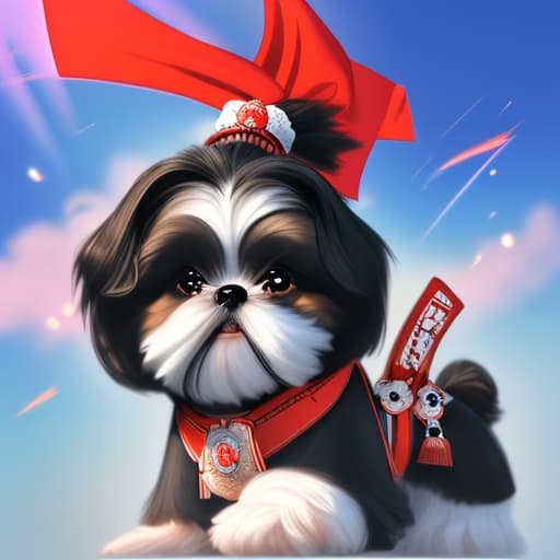  Shih tzu samurai in heaven