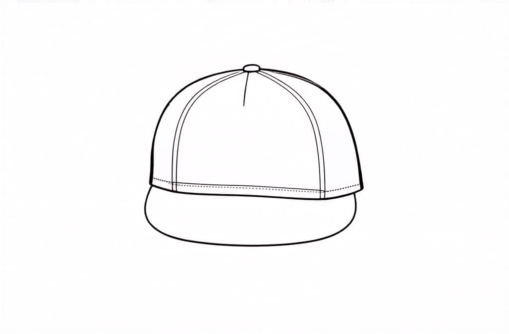  contour, very simple image in one unbroken black ink line, single line of baseball cap, engraving illustration, icon isolated on white background ar 3:2 using a single continuous black line ink brushon white background, drawing should be created without lifting the pen, recognizable features of baseball cap, engraving illustration, icon isolated on white background ar 3:2 in one unbroken line