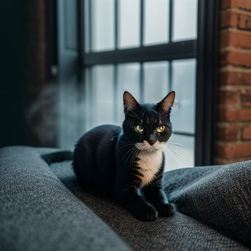  cat,batman hyperrealistic, full body, detailed clothing, highly detailed, cinematic lighting, stunningly beautiful, intricate, sharp focus, f/1. 8, 85mm, (centered image composition), (professionally color graded), ((bright soft diffused light)), volumetric fog, trending on instagram, trending on tumblr, HDR 4K, 8K