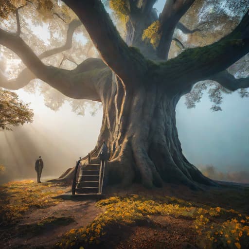  un chico sin rostro sentado al pie de un árbol marchito viendo hacia el cielo en un entorno triste donde se aprecia una total soledad hyperrealistic, full body, detailed clothing, highly detailed, cinematic lighting, stunningly beautiful, intricate, sharp focus, f/1. 8, 85mm, (centered image composition), (professionally color graded), ((bright soft diffused light)), volumetric fog, trending on instagram, trending on tumblr, HDR 4K, 8K