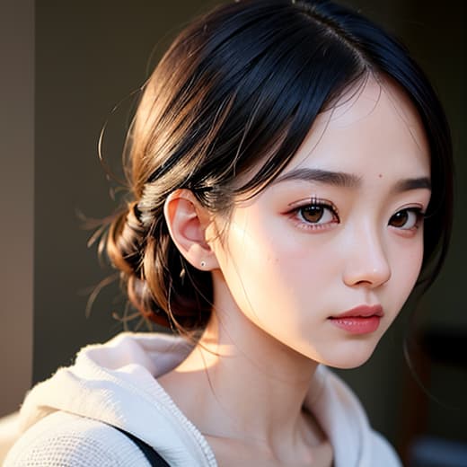  日本人女性　１2歳　全裸 hyperrealistic, full body, detailed clothing, highly detailed, cinematic lighting, stunningly beautiful, intricate, sharp focus, f/1. 8, 85mm, (centered image composition), (professionally color graded), ((bright soft diffused light)), volumetric fog, trending on instagram, trending on tumblr, HDR 4K, 8K