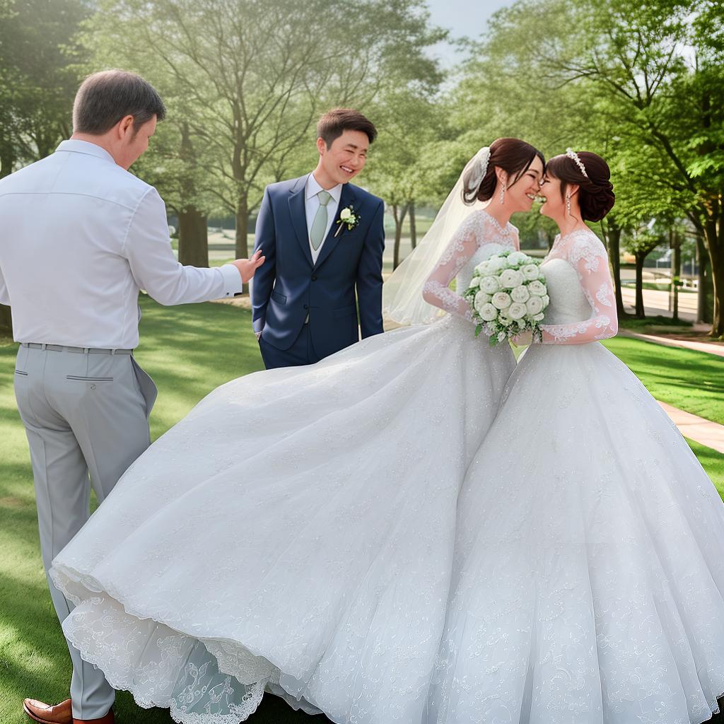  On our wedding day we met for the first time. After three years, they did not see each other again.