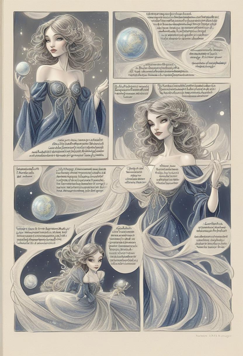  fairy tale enchantress in dark blue shimmering evening dress with airy long sleeves holding a small planet. her dark wavy hair is loose. photorealism. looking directly into the camera. . magical, fantastical, enchanting, storybook style, highly detailed, hkmagic, perfect hands